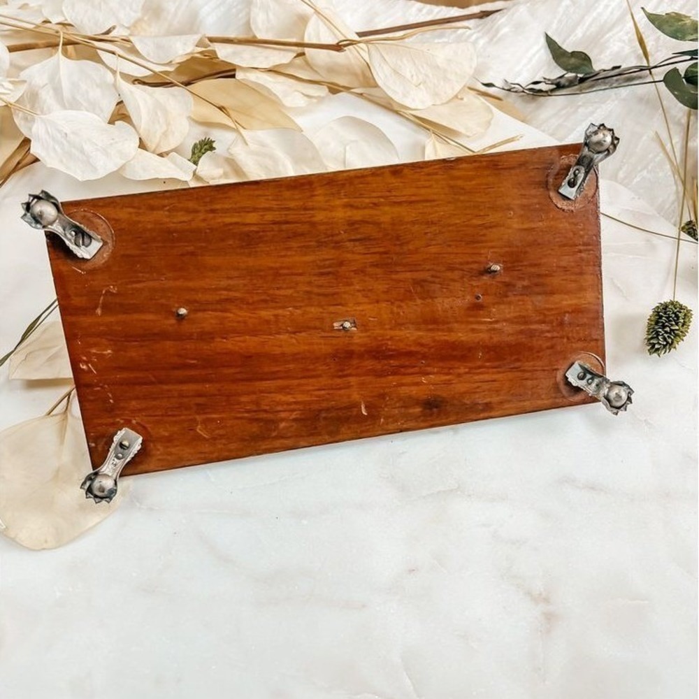 Antique Wooden Double Inkwell - Picture 5 of 5